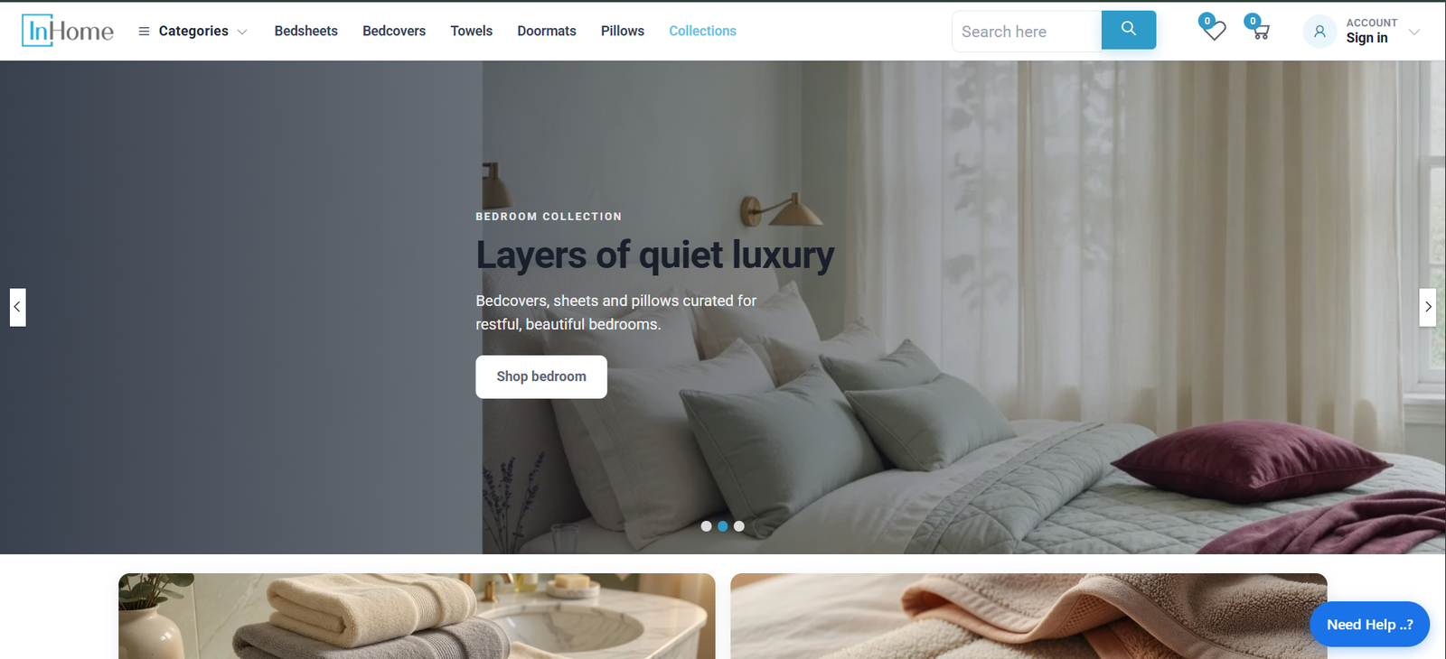 inhome — eCommerce project by Fungrow Technologies